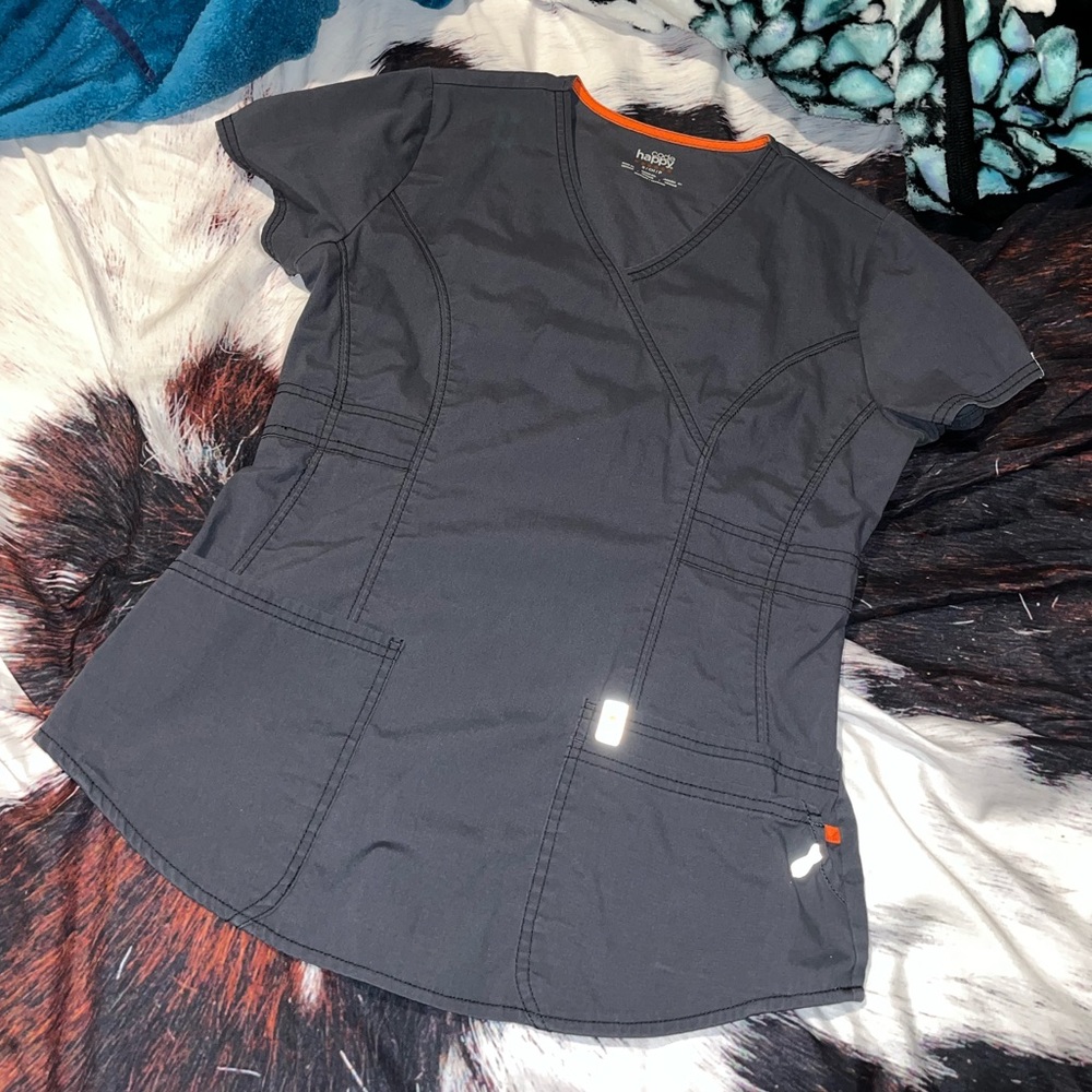Code happy scrub top size small